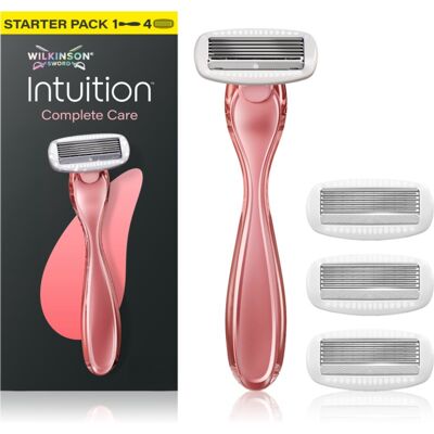 Wilkinson Sword Intuition Complete Scheerapparaat + Vervangbare Scheermesjes 4st. Wilkinson Sword Intuition Complete Scheerapparaat + Vervangbare Scheermesjes 4st.