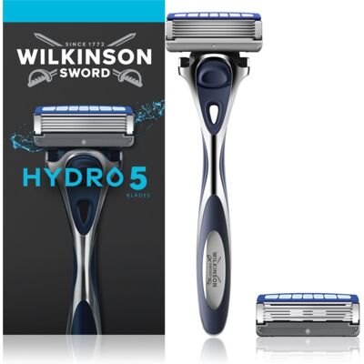 Wilkinson Sword Hydro5 Scheerapparaat + Vervangbare Scheermesjes 2st. Wilkinson Sword Hydro5 Scheerapparaat + Vervangbare Scheermesjes 2st.