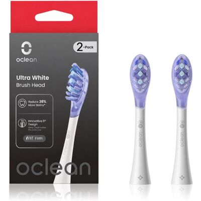 Oclean Ultra White Vervangende Opzetstuk voor Tandenborstel white 2 st Oclean Ultra White Vervangende Opzetstuk voor Tandenborstel white 2 st