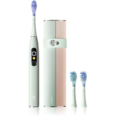 Oclean X Ultra 20 Set Sonische Tandenborstel + 2 Vervangende Koppen met reisetui Green Oclean X Ultra 20 Set Sonische Tandenborstel + 2 Vervangende Koppen met reisetui Green