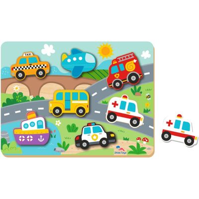 2Kids Toys Shape Puzzles activity vormenstoof Traffic 12m+ 8 st 2Kids Toys Shape Puzzles activity vormenstoof Traffic 12m+ 8 st
