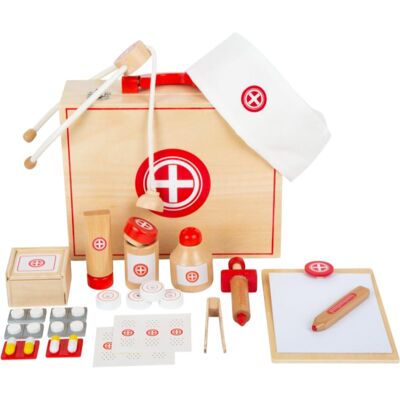 Small foot Wooden Doctor’s Kit set speeltjes van hout 3 y+ 24 st Small foot Wooden Doctor’s Kit set speeltjes van hout 3 y+ 24 st