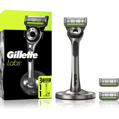 Gillette Labs scheersysteem met houder + navulmesjes 1 st Gillette Labs scheersysteem met houder + navulmesjes 1 st