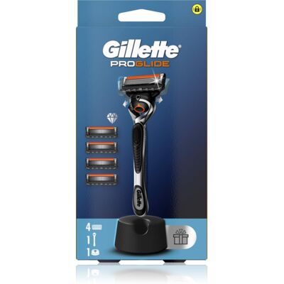 Gillette ProGlide scheersysteem met houder + navulmesjes 4 st Gillette ProGlide scheersysteem met houder + navulmesjes 4 st