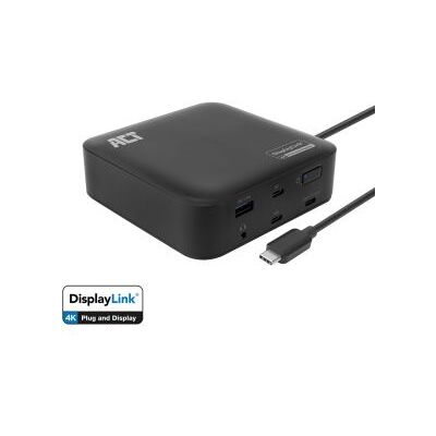 ACT ACT7150 USB-C Laptop Dock - 2x 4K Monitoren ACT ACT7150 USB-C Laptop Dock - 2x 4K Monitoren