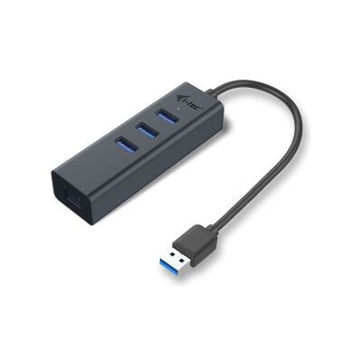 I-tec Metal U3METALG3HUB USB 3.0 (3.1 Gen 1) Type-A 5000Mbit/s Grijs hub & concentrator I-tec Metal U3METALG3HUB USB 3.0 (3.1 Gen 1) Type-A 5000Mbit/s Grijs hub & concentrator