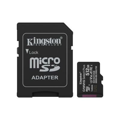 Kingston MicroSD Canvas Select Plus Gen3 512GB + Adapter Kingston MicroSD Canvas Select Plus Gen3 512GB + Adapter