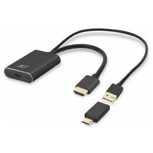 ACT HDMI naar USB Type-C® female adapter. 4K@60Hz ACT HDMI naar USB Type-C® female adapter. 4K@60Hz