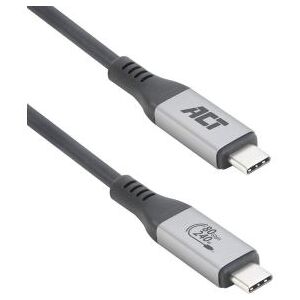 ACT USB4 80Gbps Thunderbolt 5 240W USB Type-C kabel, USB-IF gecertificeerd, 1,5 meter ACT USB4 80Gbps Thunderbolt 5 240W USB Type-C kabel, USB-IF gecertificeerd, 1,5 meter