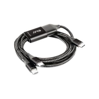 Club 3D Club3D 100W USB Type-C - 2x USB Type-C 1.8m Club 3D Club3D 100W USB Type-C - 2x USB Type-C 1.8m