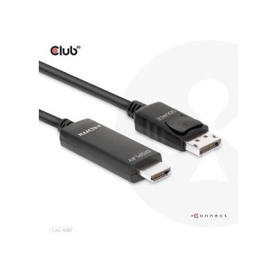 Club 3D CLUB3D DisplayPort 1.4 to HDMI 4K120Hz or 8K60Hz HDR10 Cable M/M 3m/9.84ft Club 3D CLUB3D DisplayPort 1.4 to HDMI 4K120Hz or 8K60Hz HDR10 Cable M/M 3m/9.84ft