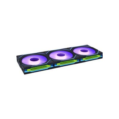 Lian-Li Lian Li UNI FAN SL-INF 120 Wireless , 3-pack, Black, ARGB Reverse Blade PWM Lian-Li Lian Li UNI FAN SL-INF 120 Wireless , 3-pack, Black, ARGB Reverse Blade PWM