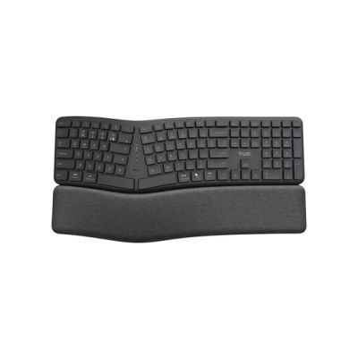 Trust Keyra Ergonomisch toetsenbord Draadloos Zwart Trust Keyra Ergonomisch toetsenbord Draadloos Zwart