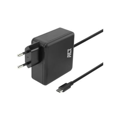 ACT USB-C laptoplader 100W met Power Delivery-profielen. 2 meter ACT USB-C laptoplader 100W met Power Delivery-profielen. 2 meter