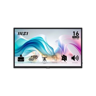 MSI PRO MP165 E6 15,6 Draagbare Full HD USB-C monitor MSI PRO MP165 E6 15,6 Draagbare Full HD USB-C monitor