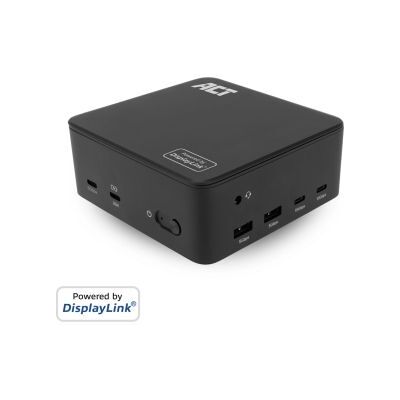 ACT Universeel USB-C Dockingstation 4K, voor 3 HDMI/DisplayPort monitoren, DisplayLink ACT Universeel USB-C Dockingstation 4K, voor 3 HDMI/DisplayPort monitoren, DisplayLink