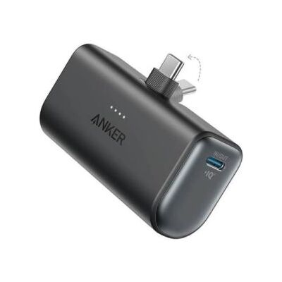 Anker Nano Powerbank - 5000 mAh - 22,5W - 2 USB-C - Zwart Anker Nano Powerbank - 5000 mAh - 22,5W - 2 USB-C - Zwart