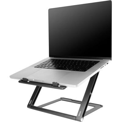 Accezz Origami Laptop Stand - Laptop standaard - Verstelbaar en opvouwbaar - Universeel - Donkergrijs Accezz Origami Laptop Stand - Laptop standaard - Verstelbaar en opvouwbaar - Universeel - Donkergrijs