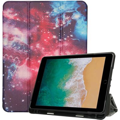 imoshion Design Trifold Bookcase voor de Apple iPad 6 (2018) 9.7 inch / iPad 5 (2017) 9.7 inch / Air 2 (2014)/Air 1 (2013) - Space imoshion Design Trifold Bookcase voor de Apple iPad 6 (2018) 9.7 inch / iPad 5 (2017) 9.7 inch / Air 2 (2014)/Air 1 (2013) - Space