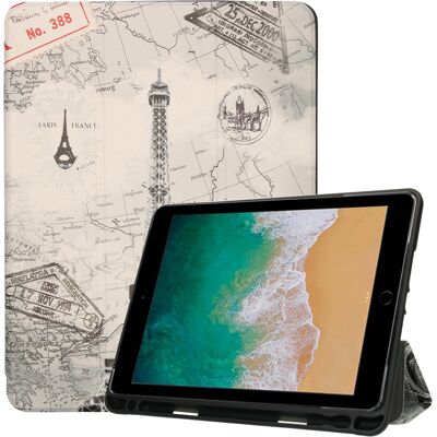 imoshion Design Trifold Bookcase voor de Apple iPad 6 (2018) 9.7 inch / iPad 5 (2017) 9.7 inch / Air 2 (2014)/Air 1 (2013) - Parijs imoshion Design Trifold Bookcase voor de Apple iPad 6 (2018) 9.7 inch / iPad 5 (2017) 9.7 inch / Air 2 (2014)/Air 1 (2013) - Parijs