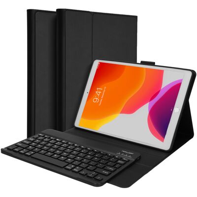 Accezz Bluetooth Keyboard Bookcase voor de Apple iPad 9 (2021) 10.2 inch / iPad 8 (2020) 10.2 inch / iPad 7 (2019) 10.2 inch - AZERTY / FR - Zwart Accezz Bluetooth Keyboard Bookcase voor de Apple iPad 9 (2021) 10.2 inch / iPad 8 (2020) 10.2 inch / iPad 7 (2019) 10.2 inch - AZERTY / FR - Zwart