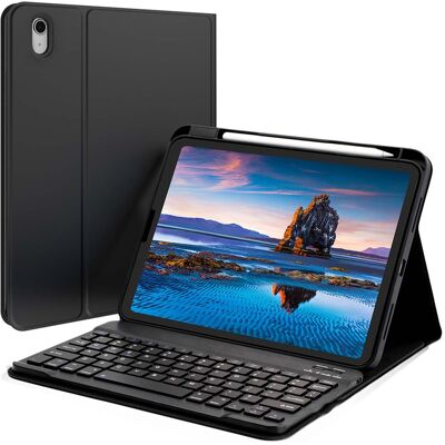 Accezz Bluetooth Keyboard Bookcase voor de Apple iPad 11 (2025) 11 inch A16 / iPad 10 (2022) 10.9 inch - QWERTY / NL - Zwart Accezz Bluetooth Keyboard Bookcase voor de Apple iPad 11 (2025) 11 inch A16 / iPad 10 (2022) 10.9 inch - QWERTY / NL - Zwart