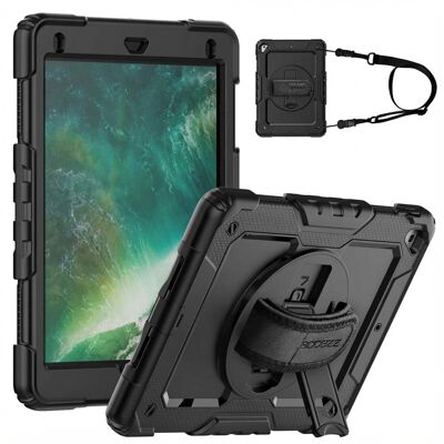 Accezz Rugged Backcover met schouderstrap voor de Apple iPad 6 (2018) 9.7 inch / iPad 5 (2017) 9.7 inch - Zwart Accezz Rugged Backcover met schouderstrap voor de Apple iPad 6 (2018) 9.7 inch / iPad 5 (2017) 9.7 inch - Zwart