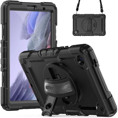 Accezz Rugged Backcover met schouderstrap voor de Samsung Galaxy Tab A7 Lite - Zwart Accezz Rugged Backcover met schouderstrap voor de Samsung Galaxy Tab A7 Lite - Zwart