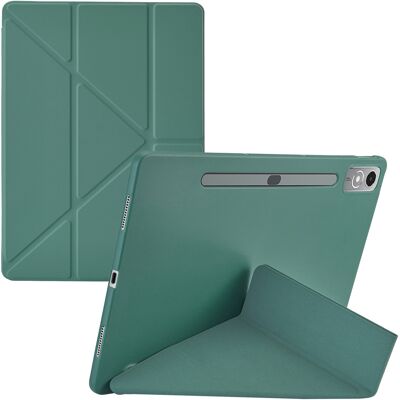 imoshion Origami Bookcase voor de Lenovo Tab P12 - Donkergroen imoshion Origami Bookcase voor de Lenovo Tab P12 - Donkergroen