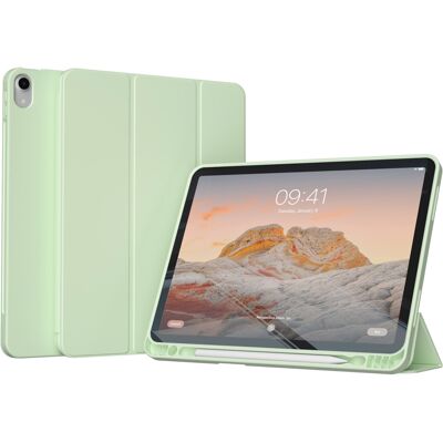 Accezz Smart Silicone Bookcase voor de Apple iPad Air 11 inch (2026) M4 / (2025) M3 / (2024) M2 / Air 5 (2022) / Air 4 (2020) - Lichtgroen Accezz Smart Silicone Bookcase voor de Apple iPad Air 11 inch (2026) M4 / (2025) M3 / (2024) M2 / Air 5 (2022) / Air 4 (2020) - Lichtgroen