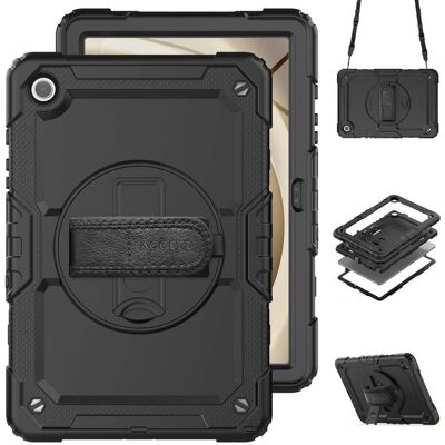 Accezz Rugged Backcover met schouderstrap voor de Samsung Galaxy Tab A9 Plus - Zwart Accezz Rugged Backcover met schouderstrap voor de Samsung Galaxy Tab A9 Plus - Zwart