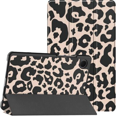imoshion Design Trifold Bookcase voor de Samsung Galaxy Tab A11 / A9 8.7 inch - Leopard imoshion Design Trifold Bookcase voor de Samsung Galaxy Tab A11 / A9 8.7 inch - Leopard