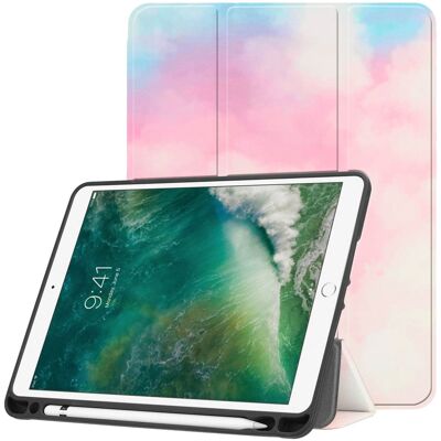imoshion Design Trifold Bookcase voor de Apple iPad 6 (2018) 9.7 inch / iPad 5 (2017) 9.7 inch / Air 2 (2014)/Air 1 (2013) - Sky imoshion Design Trifold Bookcase voor de Apple iPad 6 (2018) 9.7 inch / iPad 5 (2017) 9.7 inch / Air 2 (2014)/Air 1 (2013) - Sky