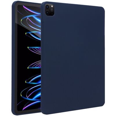 Accezz Liquid Silicone Backcover met penhouder voor de Apple iPad Pro 12.9 (2022) / Pro 12.9 (2021) / Pro 12.9 (2020) - Donkerblauw Accezz Liquid Silicone Backcover met penhouder voor de Apple iPad Pro 12.9 (2022) / Pro 12.9 (2021) / Pro 12.9 (2020) - Donkerblauw