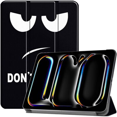 imoshion Design Trifold Bookcase voor de Apple iPad Pro 11 (2025) M5 / (2024) M4 - Don't touch imoshion Design Trifold Bookcase voor de Apple iPad Pro 11 (2025) M5 / (2024) M4 - Don't touch