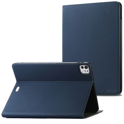 Accezz Classic Tablet Case voor de Apple iPad Pro 13 (2025) M5 / (2024) M4 - Donkerblauw Accezz Classic Tablet Case voor de Apple iPad Pro 13 (2025) M5 / (2024) M4 - Donkerblauw