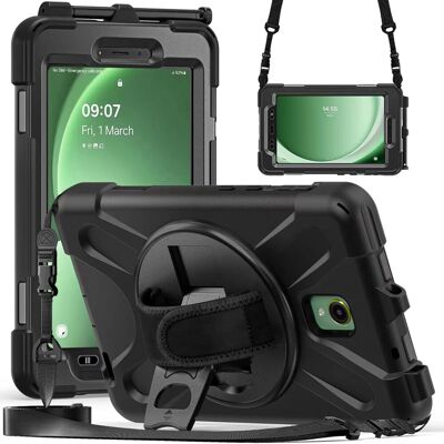 Accezz Full Protective backcover met strap voor de Samsung Galaxy Tab Active 5 - Zwart Accezz Full Protective backcover met strap voor de Samsung Galaxy Tab Active 5 - Zwart