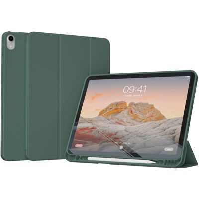 Accezz Smart Silicone Bookcase voor de Apple iPad 11 (2025) 11 inch A16 / iPad 10 (2022) 10.9 inch - Donkergroen Accezz Smart Silicone Bookcase voor de Apple iPad 11 (2025) 11 inch A16 / iPad 10 (2022) 10.9 inch - Donkergroen