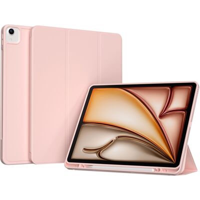 Accezz Smart Silicone Bookcase voor de Apple iPad Air 13 inch (2026) M4 / (2025) M3 / (2024) M2 - Roze Accezz Smart Silicone Bookcase voor de Apple iPad Air 13 inch (2026) M4 / (2025) M3 / (2024) M2 - Roze