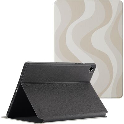 Selencia Vivid tablethoes voor de Samsung Galaxy Tab A9 Plus - Desert Waves Beige Selencia Vivid tablethoes voor de Samsung Galaxy Tab A9 Plus - Desert Waves Beige