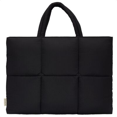 Selencia Vaya Puffy Laptoptas 16 inch - Midnight Black Selencia Vaya Puffy Laptoptas 16 inch - Midnight Black