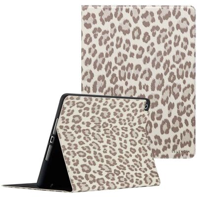 Selencia Sabi Bookcase met panterprint voor de Apple iPad 9 (2021) 10.2 inch / iPad 8 (2020) 10.2 inch / iPad 7 (2019) 10.2 inch - Soft Ivory Selencia Sabi Bookcase met panterprint voor de Apple iPad 9 (2021) 10.2 inch / iPad 8 (2020) 10.2 inch / iPad 7 (2019) 10.2 inch - Soft Ivory