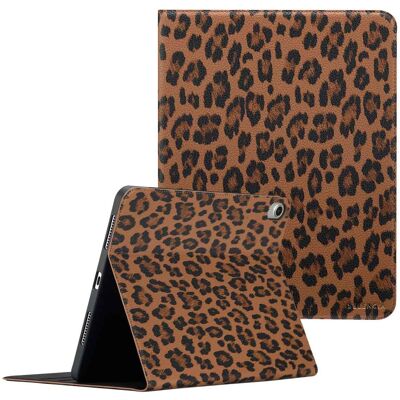 Selencia Sabi Bookcase met panterprint voor de Apple iPad Air 11 inch (2026) M4 / (2025) M3 / (2024) M2 / Air 5 (2022) / Air 4 (2020) - Mocha Brown Selencia Sabi Bookcase met panterprint voor de Apple iPad Air 11 inch (2026) M4 / (2025) M3 / (2024) M2 / Air 5 (2022) / Air 4 (2020) - Mocha Brown