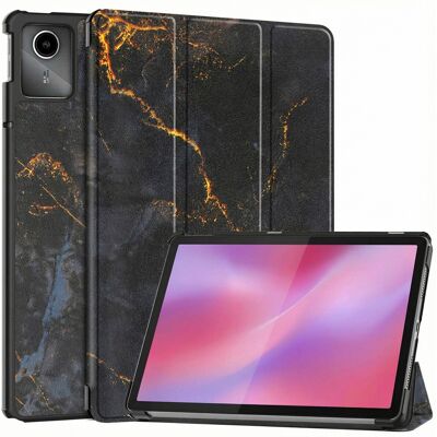 imoshion Design Trifold Bookcase voor de Lenovo Tab M11 - Black Marble imoshion Design Trifold Bookcase voor de Lenovo Tab M11 - Black Marble
