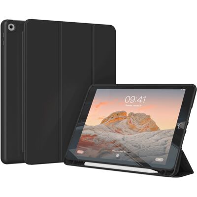 Accezz Smart Silicone Bookcase voor de Apple iPad 9 (2021) 10.2 inch / iPad 8 (2020) 10.2 inch / iPad 7 (2019) 10.2 inch - Zwart Accezz Smart Silicone Bookcase voor de Apple iPad 9 (2021) 10.2 inch / iPad 8 (2020) 10.2 inch / iPad 7 (2019) 10.2 inch - Zwart