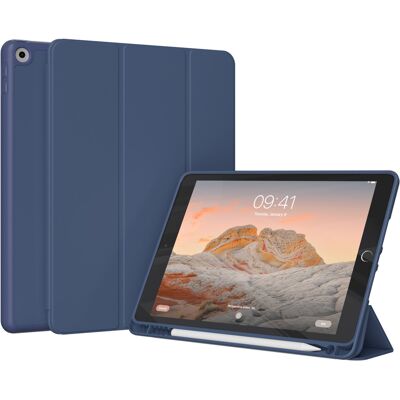 Accezz Smart Silicone Bookcase voor de Apple iPad 9 (2021) 10.2 inch / iPad 8 (2020) 10.2 inch / iPad 7 (2019) 10.2 inch - Donkerblauw Accezz Smart Silicone Bookcase voor de Apple iPad 9 (2021) 10.2 inch / iPad 8 (2020) 10.2 inch / iPad 7 (2019) 10.2 inch - Donkerblauw