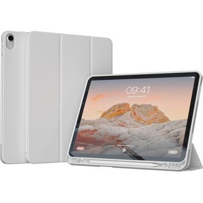 Accezz Smart Silicone Bookcase voor de Apple iPad Air 11 inch (2026) M4 / (2025) M3 / (2024) M2 / Air 5 (2022) / Air 4 (2020) - Grijs Accezz Smart Silicone Bookcase voor de Apple iPad Air 11 inch (2026) M4 / (2025) M3 / (2024) M2 / Air 5 (2022) / Air 4 (2020) - Grijs