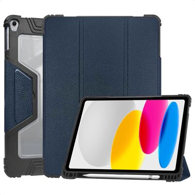 Accezz Rugged Trifold Bookcase voor de Apple iPad 11 (2025) 11 inch A16 / iPad 10 (2022) 10.9 inch - Donkerblauw Accezz Rugged Trifold Bookcase voor de Apple iPad 11 (2025) 11 inch A16 / iPad 10 (2022) 10.9 inch - Donkerblauw
