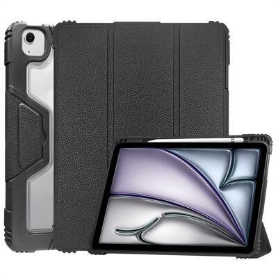 Accezz Rugged Trifold Bookcase voor de Apple iPad Air 11 inch (2026) M4 / (2025) M3 / (2024) M2 / Air 5 (2022) / Air 4 (2020) - Zwart Accezz Rugged Trifold Bookcase voor de Apple iPad Air 11 inch (2026) M4 / (2025) M3 / (2024) M2 / Air 5 (2022) / Air 4 (2020) - Zwart