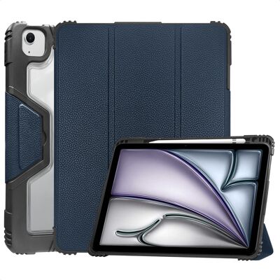 Accezz Rugged Trifold Bookcase voor de Apple iPad Air 11 inch (2026) M4 / (2025) M3 / (2024) M2 / Air 5 (2022) / Air 4 (2020) - Donkerblauw Accezz Rugged Trifold Bookcase voor de Apple iPad Air 11 inch (2026) M4 / (2025) M3 / (2024) M2 / Air 5 (2022) / Air 4 (2020) - Donkerblauw